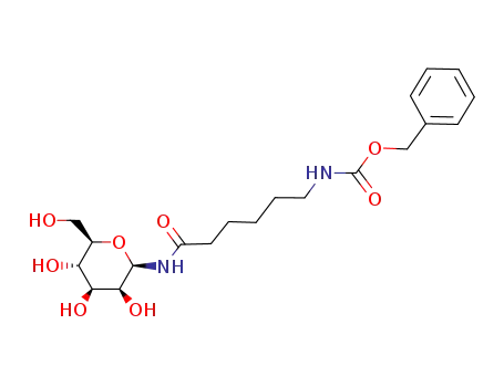 Molecular Structure of 38822-58-1 (N-(ε-N-Benzyloxycarbonylamino)caproyl)-β-D-galactopyranosylamine (contains approx 35% Ethanol))