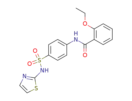 Molecular Structure of 14601-24-2 (2-ethoxy-N-{4-[(1,3-thiazol-2-ylamino)sulfonyl]phenyl}benzamide)
