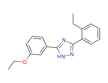 Molecular Structure of 85303-98-6 (3-(2-Ethylphenyl)-5-(3-ethoxyphenyl)-1H-1,2,4-triazole)