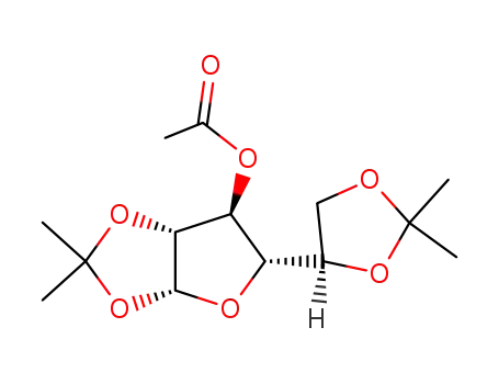 Molecular Structure of 38166-65-3 (3-Acetyl-1,2:5,6-di-O-isopropylidene-α-D-galactofuranose)