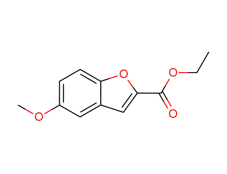 Molecular Structure of 50551-56-9 (5-METHOXYBENZOFURAN-2-CARBOXYLIC ACID, ETHYL ESTER)