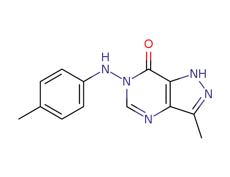 7H-Pyrazolo(4,3-d)pyrimidin-7-one, 1,6-dihydro-3-methyl-6-((4-methylphenyl)amino)-
