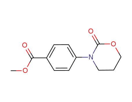 Molecular Structure of 1031927-08-8 (Methyl 4-(2-oxo-1,3-oxazinan-3-yl)benzoate)