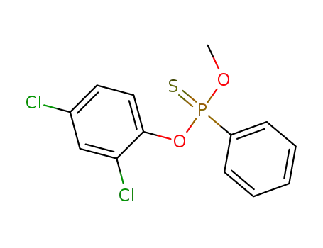 Molecular Structure of 18486-78-7 (O-(2,4-dichlorophenyl) O-methyl phenylphosphonothioate)