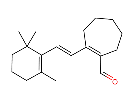 1-Cycloheptene-1-carboxaldehyde,
2-[2-(2,6,6-trimethyl-1-cyclohexen-1-yl)ethenyl]-, (E)-