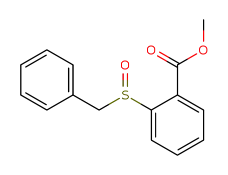 Benzoic acid, 2-[(phenylmethyl)sulfinyl]-, methyl ester