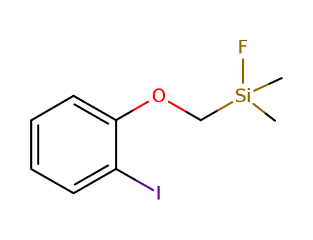 Molecular Structure of 189276-38-8 (Silane, fluoro[(2-iodophenoxy)methyl]dimethyl-)