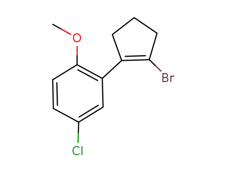 Benzene, 2-(2-bromo-1-cyclopenten-1-yl)-4-chloro-1-methoxy-