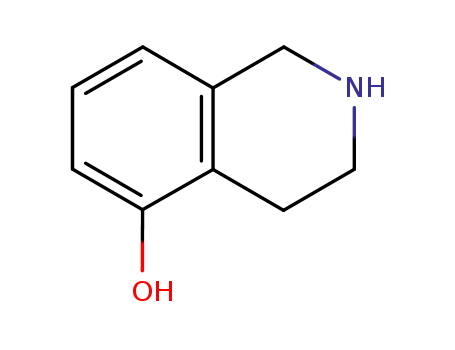 Molecular Structure of 102877-50-9 (1,2,3,4-tetrahydro-isoquinolin-5-ol)