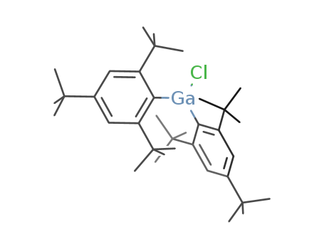 Molecular Structure of 153092-78-5 (Gallium, chlorobis[2,4,6-tris(1,1-dimethylethyl)phenyl]-)