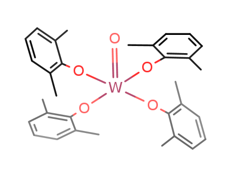 Molecular Structure of 111557-27-8 (Tungsten, tetrakis(2,6-dimethylphenolato)oxo-)