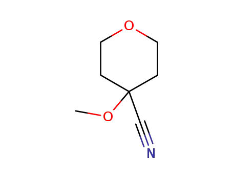 Molecular Structure of 155650-56-9 (2H-Pyran-4-carbonitrile, tetrahydro-4-methoxy-)