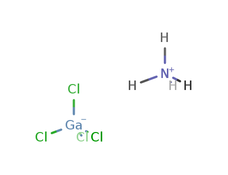 Molecular Structure of 15636-60-9 (Gallate(1-),tetrachloro-, ammonium, (T-4)- (9CI))