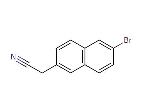 Molecular Structure of 305798-03-2 (2-Naphthaleneacetonitrile, 6-bromo-)