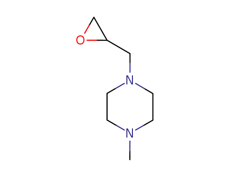 Molecular Structure of 4122-79-6 (Piperazine, 1-methyl-4-(oxiranylmethyl)- (9CI))