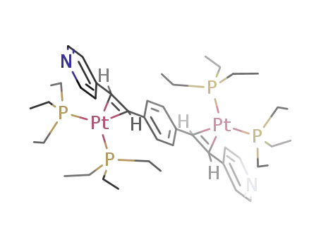 (bis-1,4-(4-pyridylethyl-enyl)benzene)(Pt(PEt<sub>3</sub>)2)2