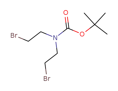 Molecular Structure of 159635-50-4 (N-Boc-N,N-bis(2-bromoethyl)amine)