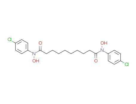 Molecular Structure of 89959-46-6 (Decanediamide, N,N'-bis(4-chlorophenyl)-N,N'-dihydroxy-)