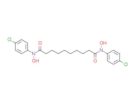 Molecular Structure of 89959-46-6 (Decanediamide, N,N'-bis(4-chlorophenyl)-N,N'-dihydroxy-)