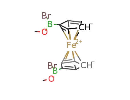 Molecular Structure of 934672-99-8 ([Fe(C<sub>5</sub>H<sub>4</sub>B(OCH<sub>3</sub>)Br)2])