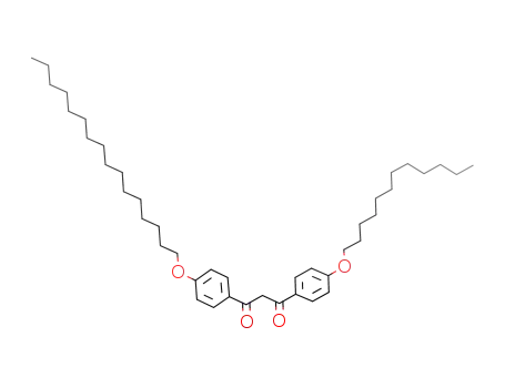 Molecular Structure of 783337-20-2 (1,3-Propanedione,
1-[4-(dodecyloxy)phenyl]-3-[4-(hexadecyloxy)phenyl]-)