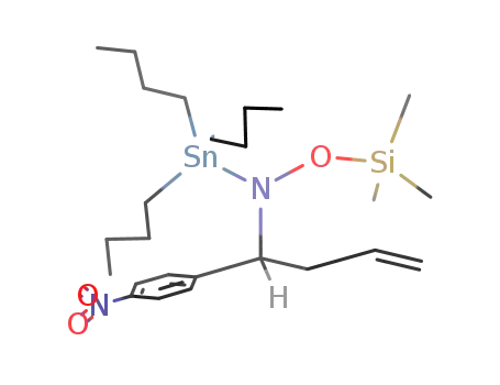 Molecular Structure of 937737-41-2 (N-tributyltin-N-trimethylsilyloxy-1-(4-nitrophenyl)but-3-en-1-amine)