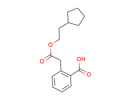 Molecular Structure of 1034706-07-4 (2-[2-(2-cyclopentylethoxy)-2-oxoethyl]benzoic acid)