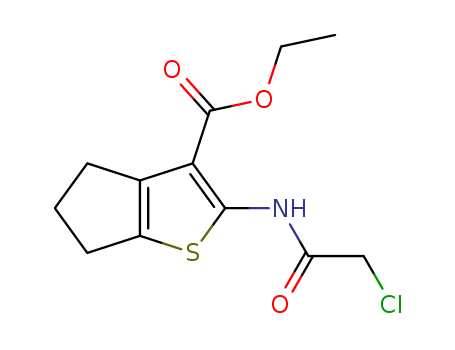 4H-Cyclopenta[b]thiophene-3-carboxylicacid, 2-[(2-chloroacetyl)amino]-5,6-dihydro-, ethyl ester