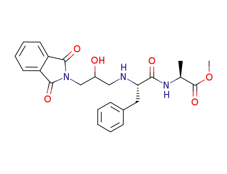 Molecular Structure of 1166862-28-7 (2-{2-[3-(1,3-dioxo-1,3-dihydroisoindol-2-yl)-2-hydroxypropylamino]-3-phenylpropionylamino}propionic acid methyl ester)