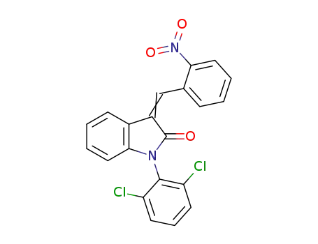1-{[(2,6-dichlorophenyl)-3-(2-nitrophenyl)]methylene}-1,3-dihydroindol-2-one