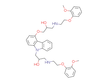 N-2-하이드록시-3-[[2-(메톡시페녹시)에틸]a민 카르베딜롤