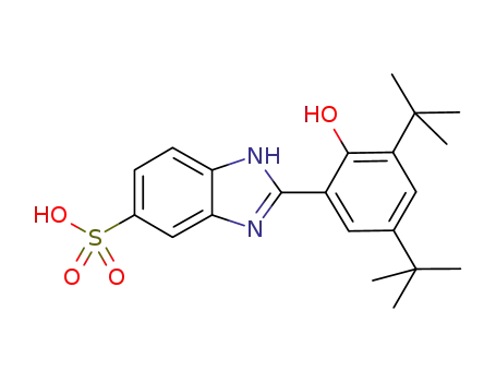 2-(3,5-di-tert-butyl-2-hydroxyphenyl)-1H-benzimidazol-5<sup>(6)</sup>-sulfonic acid