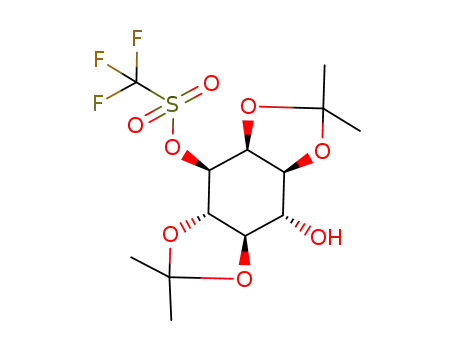 Molecular Structure of 685539-84-8 (D-3-O-trifluoromethanesulfonyl-1,2:4,5-di-O-isopropylidene-myo-inositol)