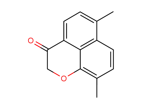 Molecular Structure of 81805-47-2 (6,9-dimethylnaphtho<1,8-bc>pyran-3(2H)-one)