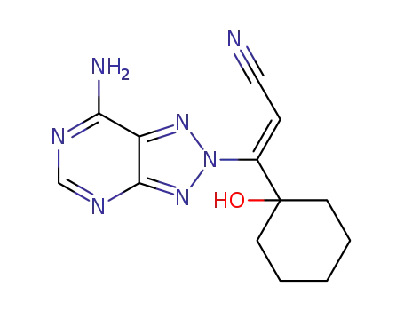 (Z)-3-(7-amino-2H-[1,2,3]triazolo[4,5-d]pyrimidin-2-yl)-3-(1-hydroxycyclohexyl)-2-propenenitrile