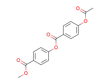 Molecular Structure of 100743-90-6 (Benzoic acid, 4-(acetyloxy)-, 4-(methoxycarbonyl)phenyl ester)