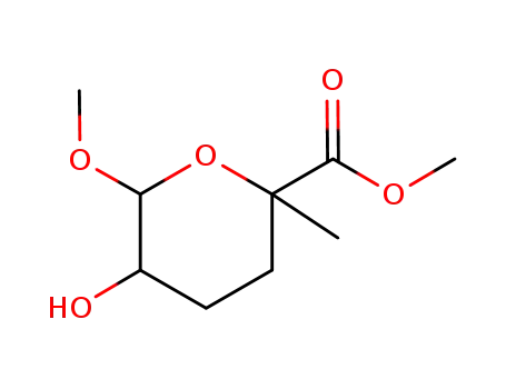 Molecular Structure of 791612-75-4 (Hexopyranosiduronic acid, methyl 3,4-dideoxy-5-C-methyl-, methyl ester (9CI))