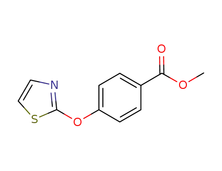 Molecular Structure of 1189999-01-6 (methyl 4-(thiazol-2-yloxy)benzoate)