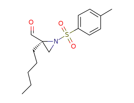 (S)-2-pentyl-1-tosylaziridine-2-carbaldehyde
