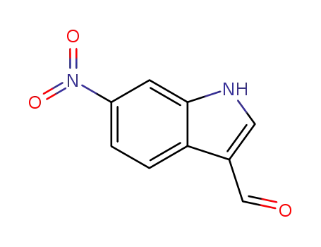 Molecular Structure of 10553-13-6 (6-NITRO-1H-INDOLE-3-CARBALDEHYDE)