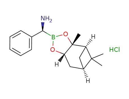 4,6-Methano-1,3,2-benzodioxaborole-2-methanamine,hexahydro-3a,8,8-trimethyl-a-phenyl-, hydrochloride (1:1), (aR,3aS,4S,6S,7aR)-