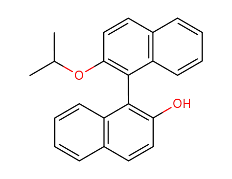 Molecular Structure of 103682-67-3 ([1,1'-Binaphthalen]-2-ol, 2'-(1-methylethoxy)-, (S)-)