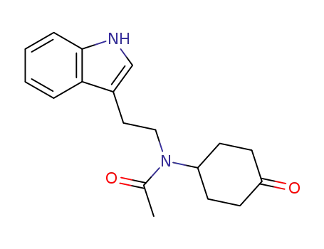 Molecular Structure of 594857-58-6 (Acetamide, N-[2-(1H-indol-3-yl)ethyl]-N-(4-oxocyclohexyl)-)