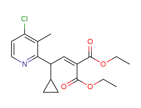 Propanedioic acid,
[2-(4-chloro-3-methyl-2-pyridinyl)-2-cyclopropylethylidene]-, diethyl ester