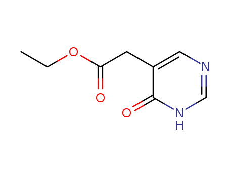 2-(6-oxo-1H-pyrimidin-5-yl)acetic acid ethyl ester