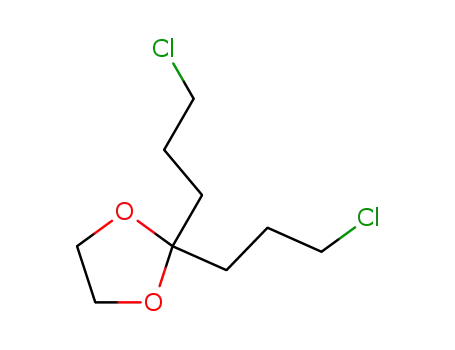 Molecular Structure of 36823-78-6 (2,2-bis(3-chloropropyl)-1,3-dioxolane)