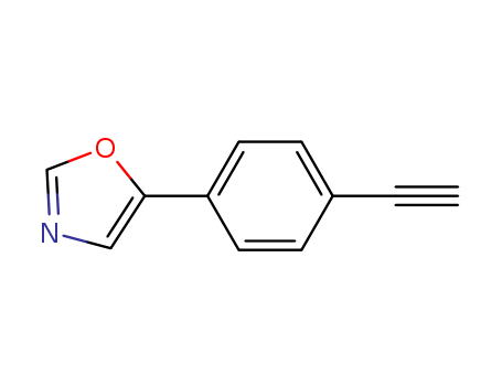 5-(4-Ethynylphenyl)-1,3-oxazole , 97%