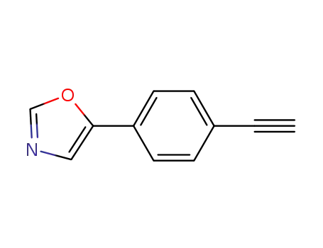 Molecular Structure of 501944-63-4 (5-(4-ETHYNYLPHENYL)-1,3-OXAZOLE)