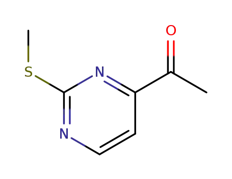 Molecular Structure of 496863-48-0 (Ethanone, 1-[2-(methylthio)-4-pyrimidinyl]- (9CI))