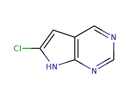 Molecular Structure of 90994-17-5 (6-chloro-7H-pyrrolo[2,3-d]pyrimidine)